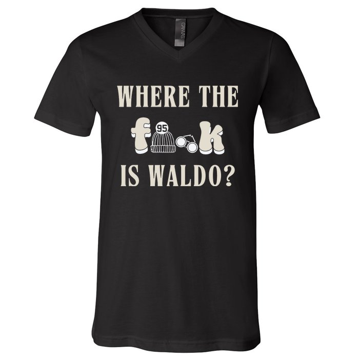 Where The Is W.A.L.D.O V-Neck T-Shirt