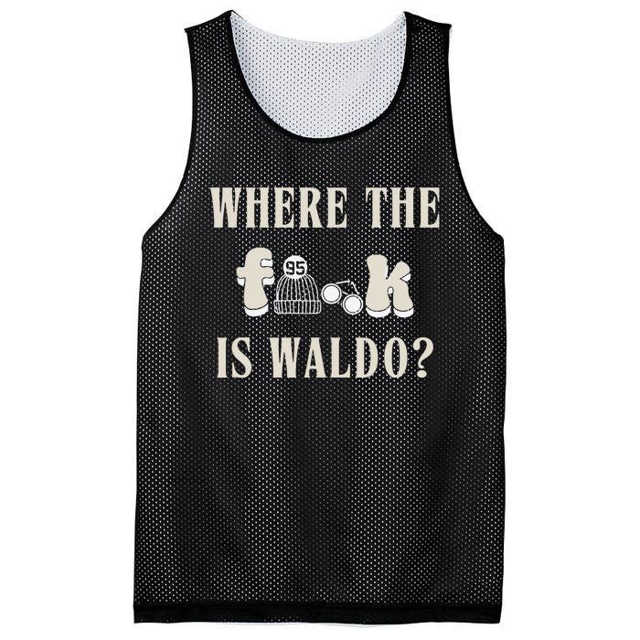 Where The Is W.A.L.D.O Mesh Reversible Basketball Jersey Tank