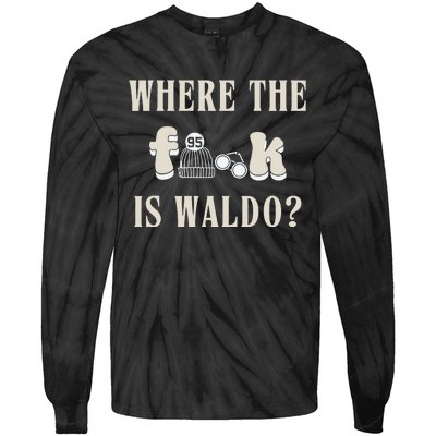 Where The Is W.A.L.D.O Tie-Dye Long Sleeve Shirt