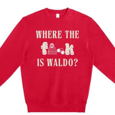 Where The Is W.A.L.D.O Premium Crewneck Sweatshirt