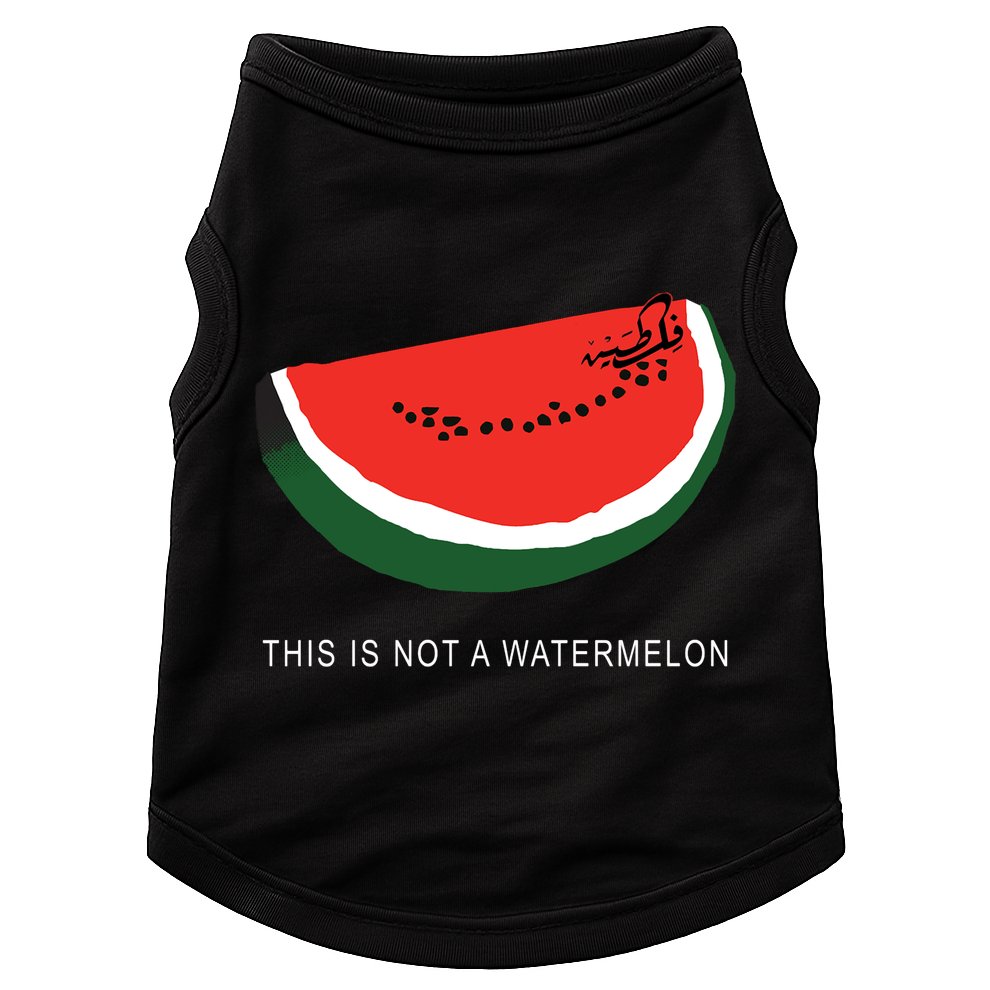 Watermelon This Is Not A Watermelon Palestine Collection Doggie Tank