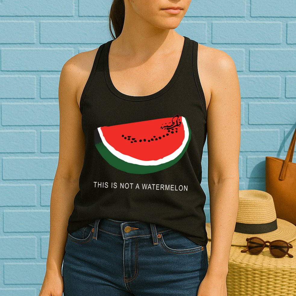 Watermelon This Is Not A Watermelon Palestine Collection Womens Tank Top