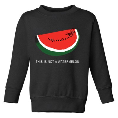 Watermelon This Is Not A Watermelon Palestine Collection Toddler Sweatshirt
