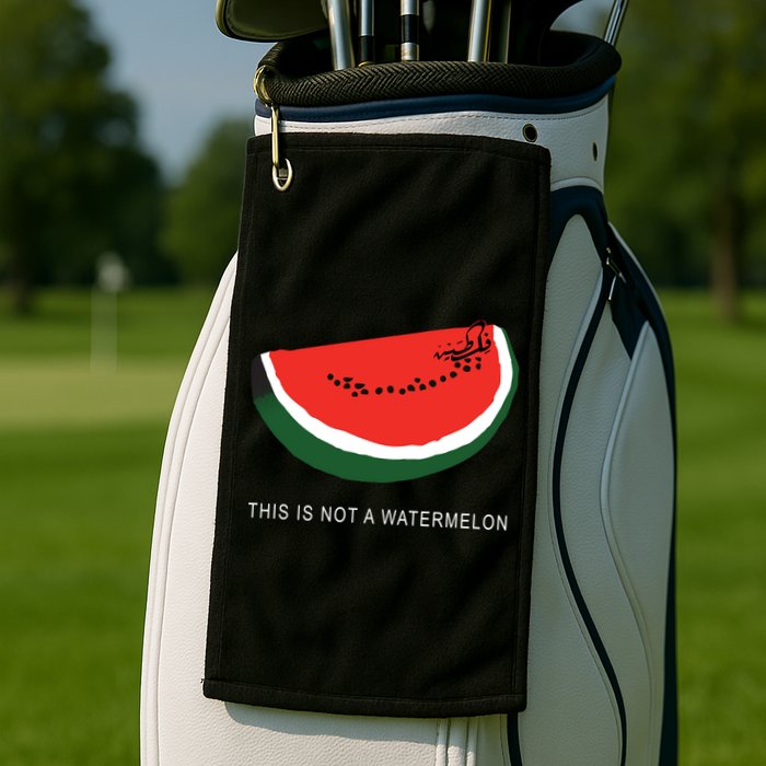 Watermelon This Is Not A Watermelon Palestine Collection Golf Towel