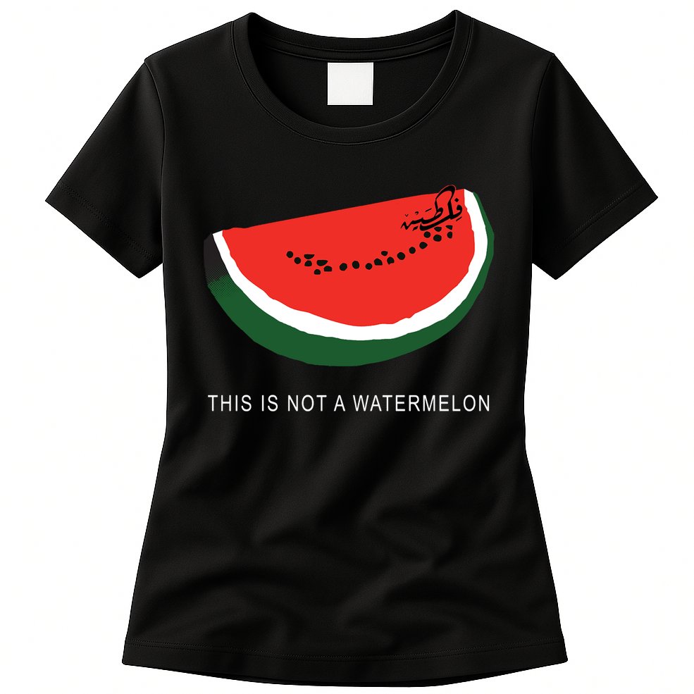 Watermelon This Is Not A Watermelon Palestine Collection Womens T-Shirt