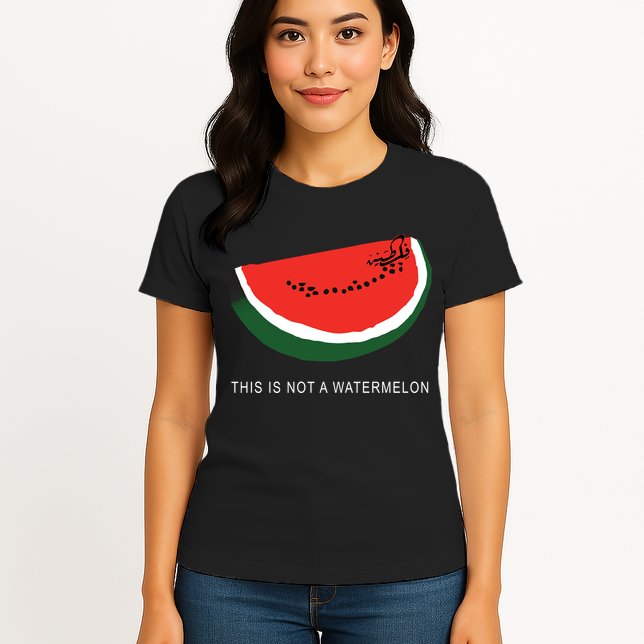 Watermelon This Is Not A Watermelon Palestine Collection Womens T-Shirt