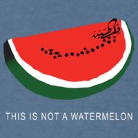 Watermelon This Is Not A Watermelon Palestine Collection Garment-Dyed Sweatshirt