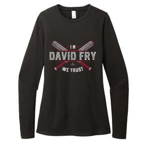 We Trust In David Fry Cleveland Baseball Womens CVC Long Sleeve Shirt