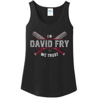 We Trust In David Fry Cleveland Baseball Ladies Essential Tank