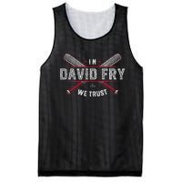 We Trust In David Fry Cleveland Baseball Mesh Reversible Basketball Jersey Tank