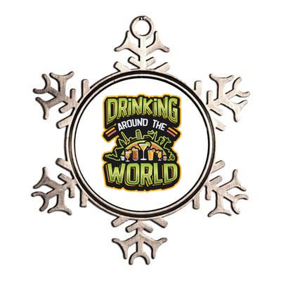 World Tour Ing Around The World Gift Metallic Star Ornament