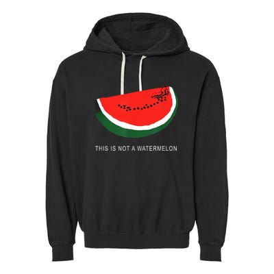 Watermelon This Is Not A Watermelon Palestine Collection Garment-Dyed Fleece Hoodie