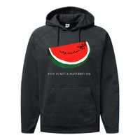 Watermelon This Is Not A Watermelon Palestine Collection Performance Fleece Hoodie