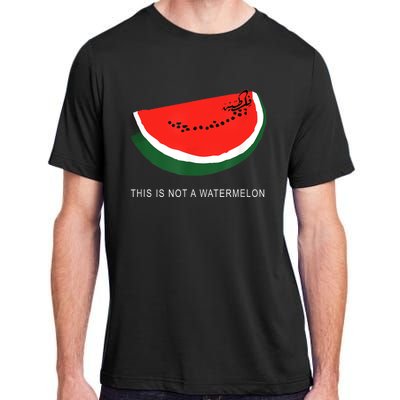 Watermelon This Is Not A Watermelon Palestine Collection Adult ChromaSoft Performance T-Shirt