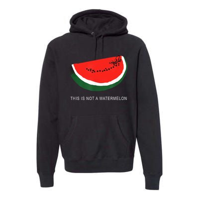 Watermelon This Is Not A Watermelon Palestine Collection Premium Hoodie