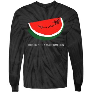 Watermelon This Is Not A Watermelon Palestine Collection Tie-Dye Long Sleeve Shirt