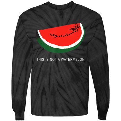 Watermelon This Is Not A Watermelon Palestine Collection Tie-Dye Long Sleeve Shirt