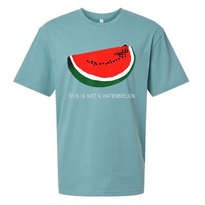 Watermelon This Is Not A Watermelon Palestine Collection Sueded Cloud Jersey T-Shirt