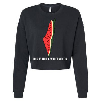 Watermelon This Is Not A Watermelon Palestine Collection Cropped Pullover Crew