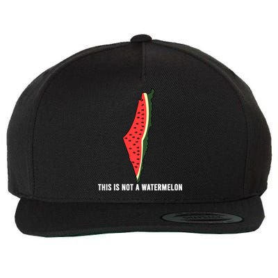 Watermelon This Is Not A Watermelon Palestine Collection Wool Snapback Cap