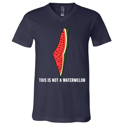 Watermelon This Is Not A Watermelon Palestine Collection V-Neck T-Shirt