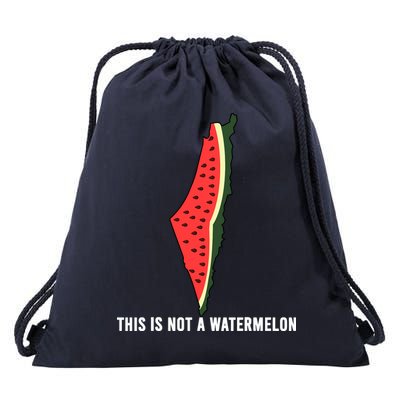 Watermelon This Is Not A Watermelon Palestine Collection Drawstring Bag