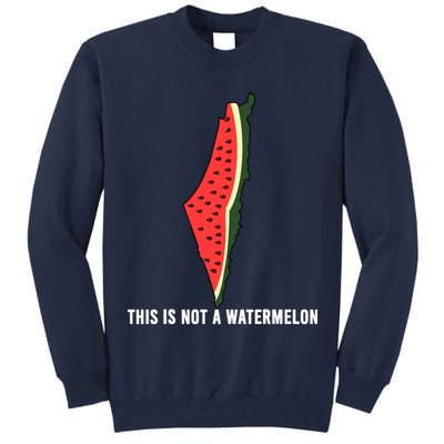 Watermelon This Is Not A Watermelon Palestine Collection Tall Sweatshirt