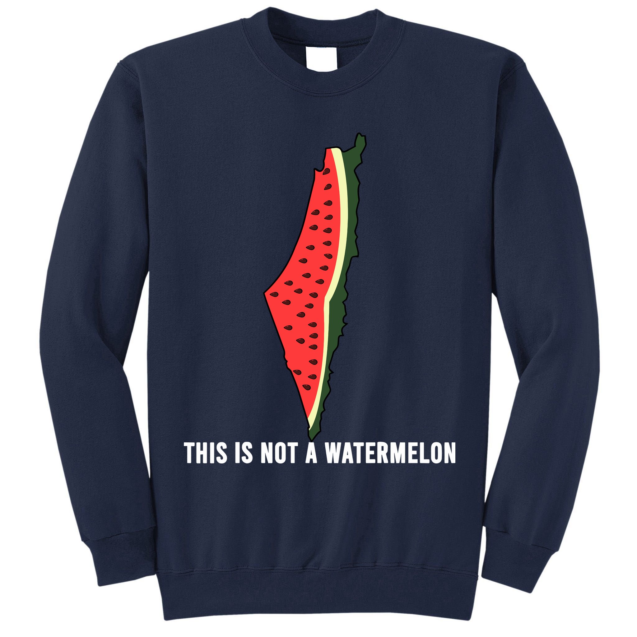Watermelon This Is Not A Watermelon Palestine Collection Tall Sweatshirt