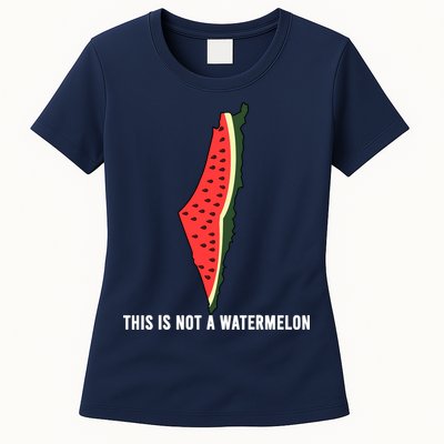 Watermelon This Is Not A Watermelon Palestine Collection Womens T-Shirt