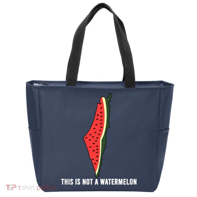 Watermelon This Is Not A Watermelon Palestine Collection Zip Tote Bag