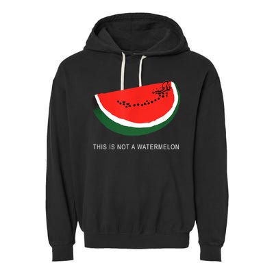 Watermelon This Is Not A Watermelon Palestine Collection Garment-Dyed Fleece Hoodie