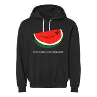 Watermelon This Is Not A Watermelon Palestine Collection Garment-Dyed Fleece Hoodie