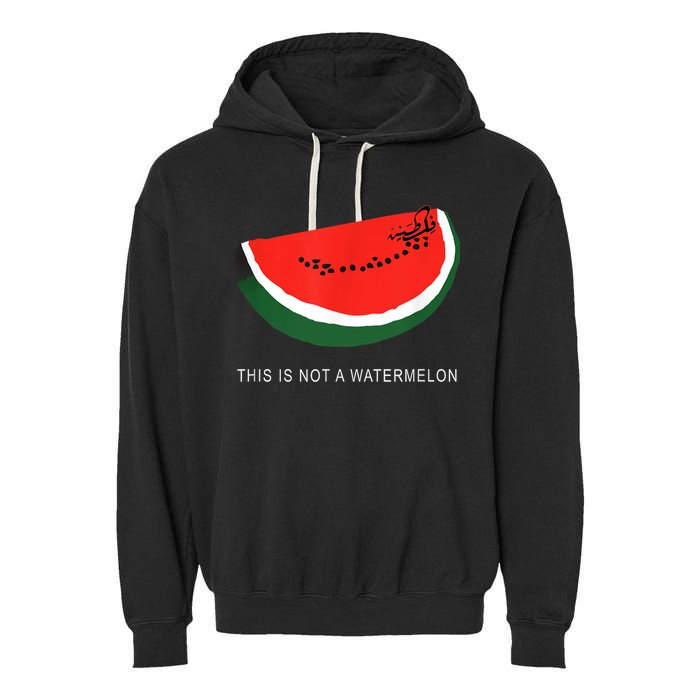 Watermelon This Is Not A Watermelon Palestine Collection Garment-Dyed Fleece Hoodie