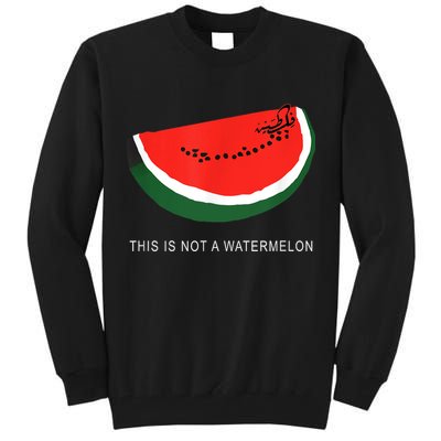 Watermelon This Is Not A Watermelon Palestine Collection Tall Sweatshirt