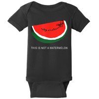 Watermelon This Is Not A Watermelon Palestine Collection Baby Bodysuit