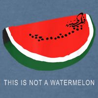 Watermelon This Is Not A Watermelon Palestine Collection Garment-Dyed Sweatshirt