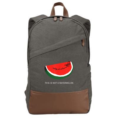 Watermelon This Is Not A Watermelon Palestine Collection Cotton Canvas Backpack