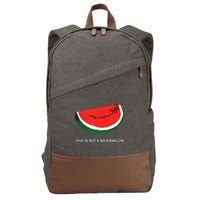 Watermelon This Is Not A Watermelon Palestine Collection Cotton Canvas Backpack