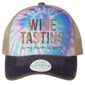 WINE TASTING Is My Favorite Sport Legacy Tie Dye Trucker Hat