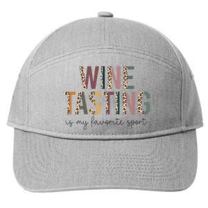 WINE TASTING Is My Favorite Sport 7-Panel Snapback Hat