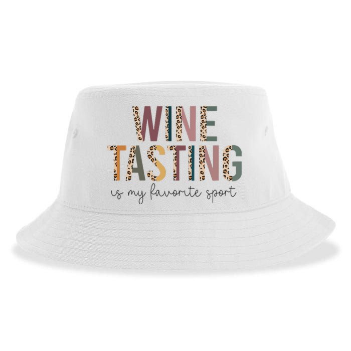 WINE TASTING Is My Favorite Sport Sustainable Bucket Hat