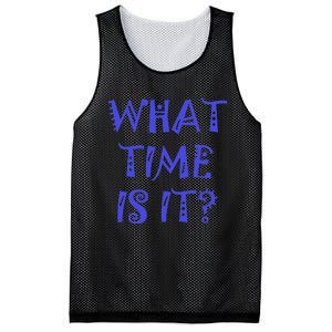 What Time Is It Mesh Reversible Basketball Jersey Tank