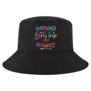 Warning Trip In Progress Trip Vacation Tie Dye Cool Comfort Performance Bucket Hat