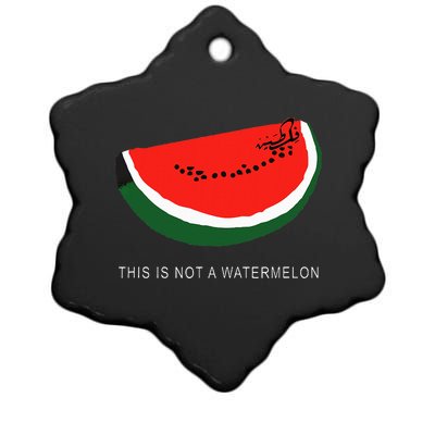 Watermelon 'This is Not a Watermelon' Palestine Collection  Ceramic Star Ornament