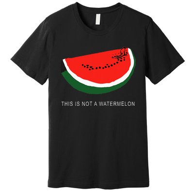 Watermelon 'This is Not a Watermelon' Palestine Collection  Premium T-Shirt