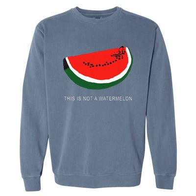 Watermelon 'This is Not a Watermelon' Palestine Collection  Garment-Dyed Sweatshirt