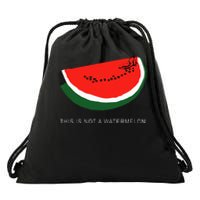 Watermelon 'This is Not a Watermelon' Palestine Collection Drawstring Bag