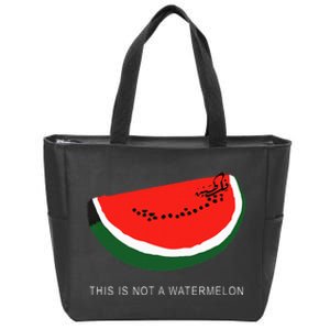 Watermelon 'This is Not a Watermelon' Palestine Collection Zip Tote Bag