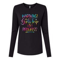 Warning Trip In Progress Trip Vacation Tie Dye Womens Cotton Relaxed Long Sleeve T-Shirt