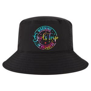 Warning Trip In Progress Trip Vacation Tie Dye Cool Comfort Performance Bucket Hat